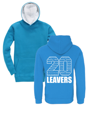 white leavers hoodie