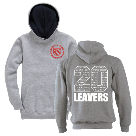 grey leavers hoodie